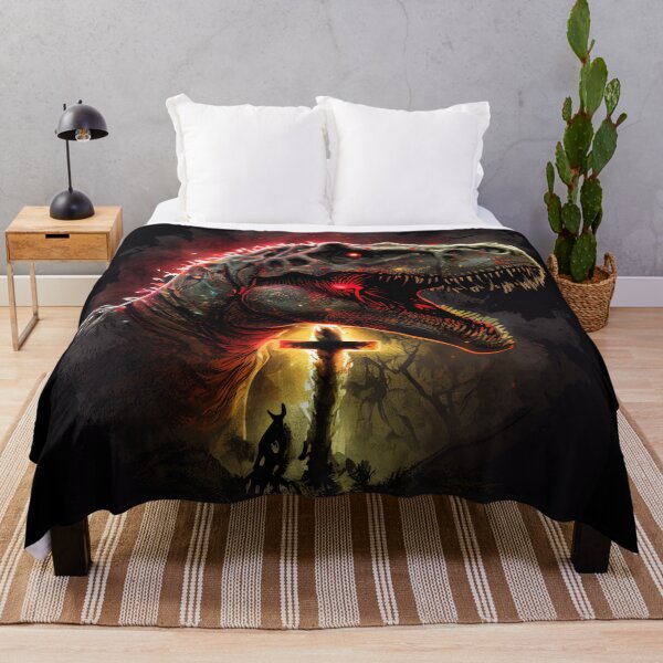 Item preview, Colorful Dinosaur Art With Christian Cross Theme designed and sold by Art4Christ.