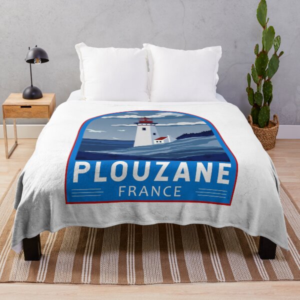 Item preview, Plouzane France Travel Retro Emblem designed and sold by KrisSidDesigns.