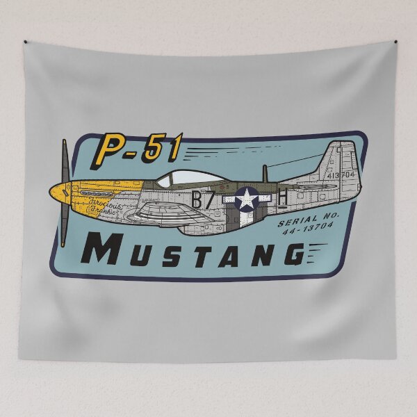 Item preview, P-51 Mustang Ferocious Frankie designed and sold by 909 Apparel®.