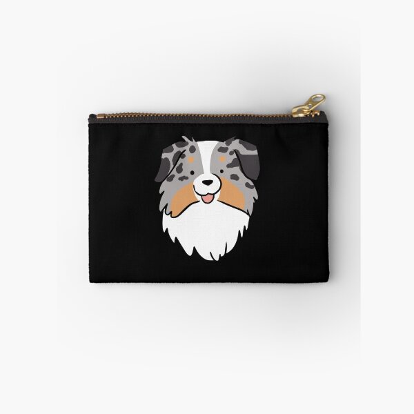 Item preview, australian shepherd face cute illustration  designed and sold by Yarafantasyart.