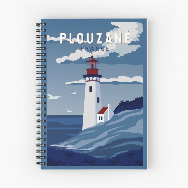Item preview, Plouzane France Travel Vintage Art designed and sold by KrisSidDesigns.
