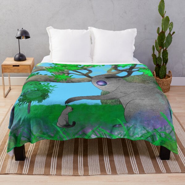 Item preview, Monstruo del bosque con gato designed and sold by colorsofcherry.