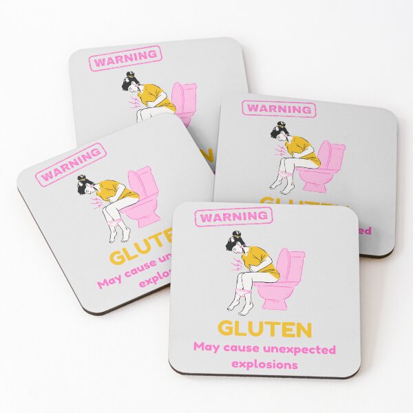 Item preview, Gluten May Cause Unexpected Explosions designed and sold by GoodMoodFood.