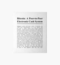 Bitcoin Whitepaper Galeriedruck