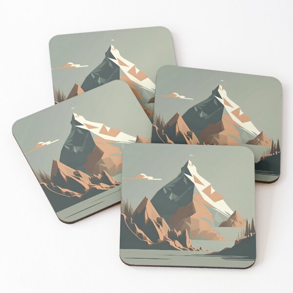 Artikelvorschau, Berglandschaft als Schattenbild entworfen und verkauft von randrdesign.