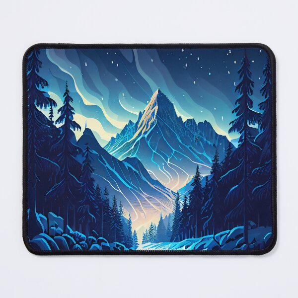 Item preview, Northern Lights Blue Mountains Sticker designed and sold by BEAUHOUS.
