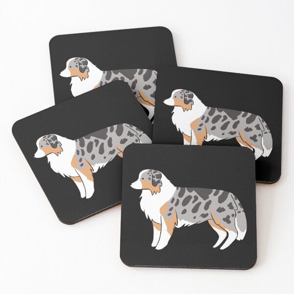 Item preview, Australian shepherd setting cute illustration  designed and sold by Yarafantasyart.