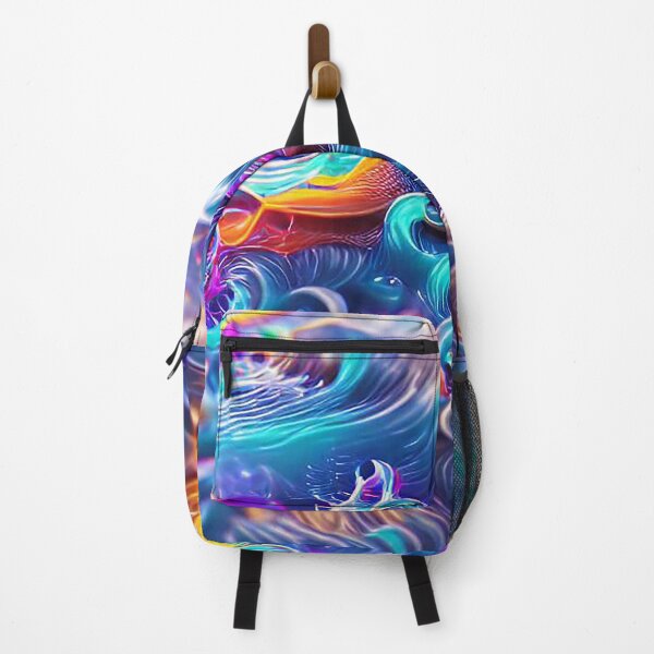 Item preview, Colorful ocean waves art with vibrant attractive blue shades designed and sold by vishalraifx.