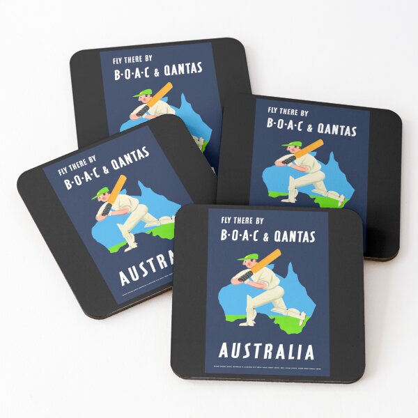 Item preview, 1953 AUSTRALIA Cricket Airline Travel        designed and sold by grainnekerenza.