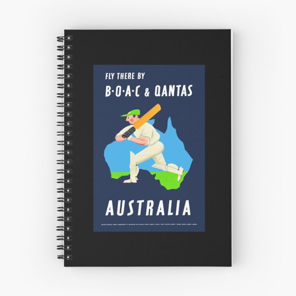 Item preview, 1953 AUSTRALIA Cricket Airline Travel        designed and sold by grainnekerenza.