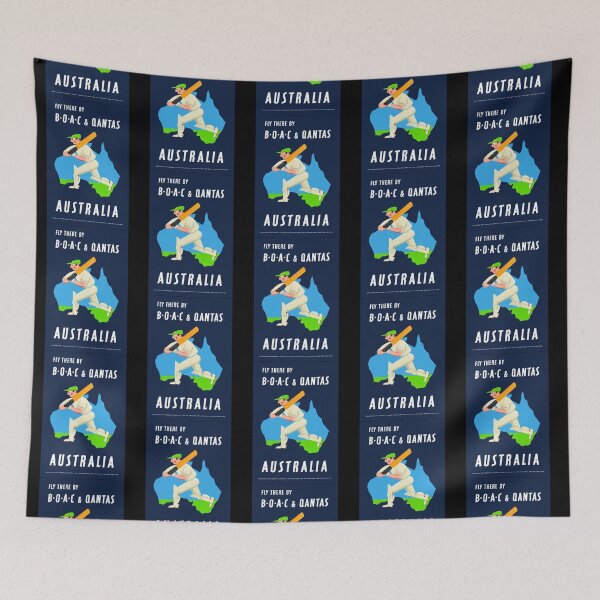 Item preview, 1953 AUSTRALIA Cricket Airline Viajes designed and sold by grainnekerenza.