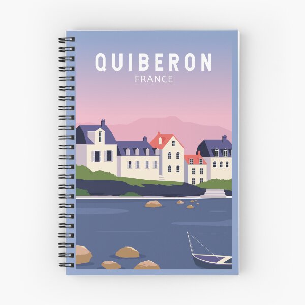 Item preview, Quiberon France Travel Vintage Art designed and sold by KrisSidDesigns.
