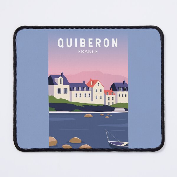Item preview, Quiberon France Travel Vintage Art designed and sold by KrisSidDesigns.