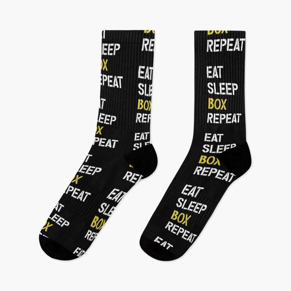 Item preview, Eat Sleep Box Repeat Boxing Funny Boxer Apparel Boxing Fan, Box Eat Sleep Repeat Gift designed and sold by Rachiirt.