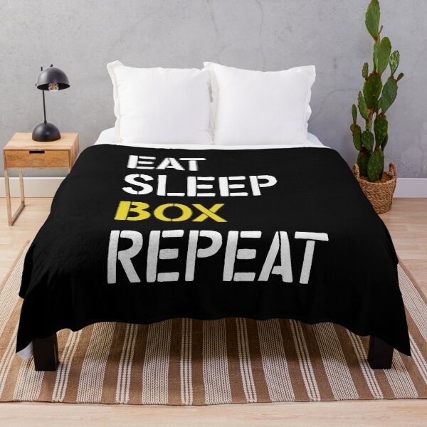 Item preview, Eat Sleep Box Repeat Boxing Funny Boxer Apparel Boxing Fan, Box Eat Sleep Repeat Gift designed and sold by Rachiirt.