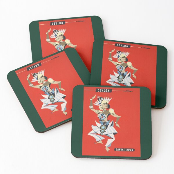 Item preview, 1954 Qantas Travel  Ceylon       designed and sold by grainnekerenza.