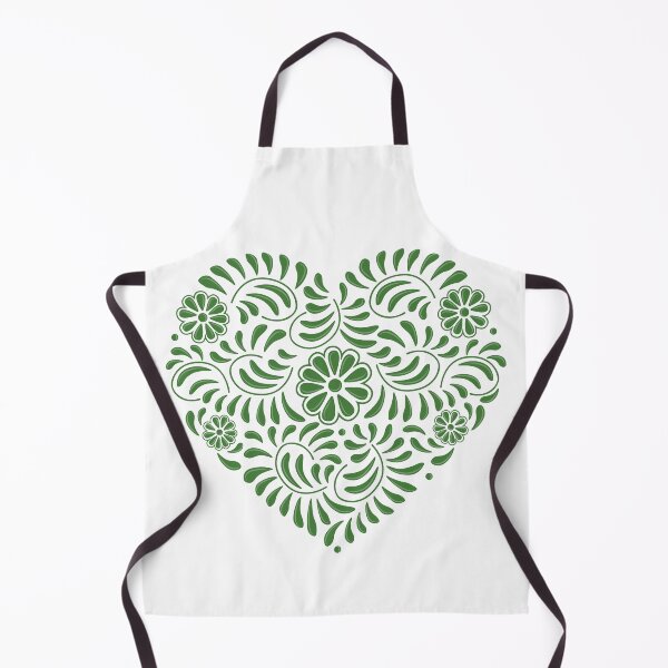 Item preview, Green Mexican Talavera heart designed and sold by Terevela.