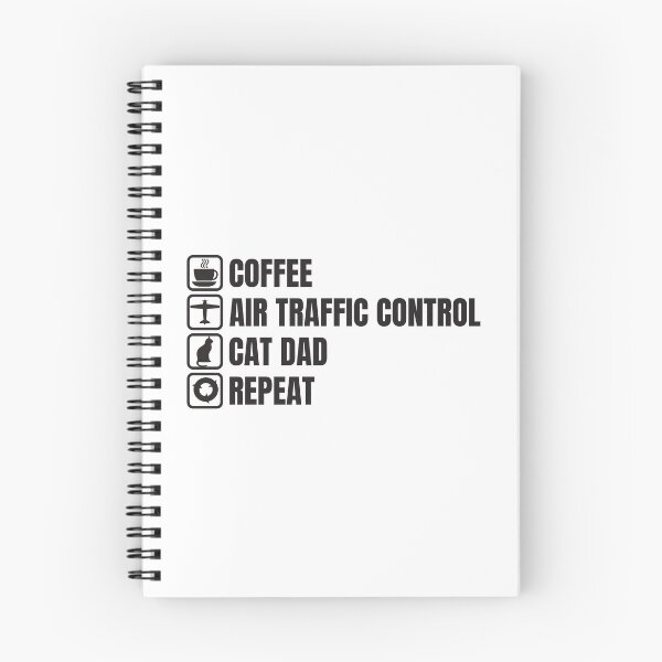 Item preview, Coffee, Air Traffic Control, Cat Dad, Repeat (For Light Background) designed and sold by thecatcouch.