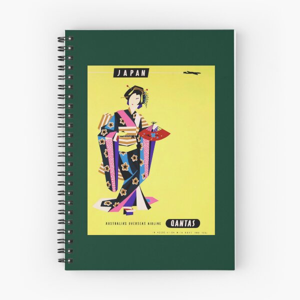 Item preview, 1954 Qantas Travel  Japan        designed and sold by grainnekerenza.