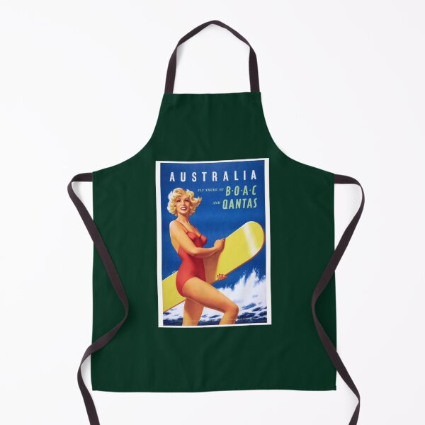 Item preview, 1956 Australia Fly There By BOAC And Qantas Airline designed and sold by grainnekerenza.