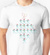 Icon Face Emoji Christmas tree Funny Xmas Emotion Unisex T-Shirt