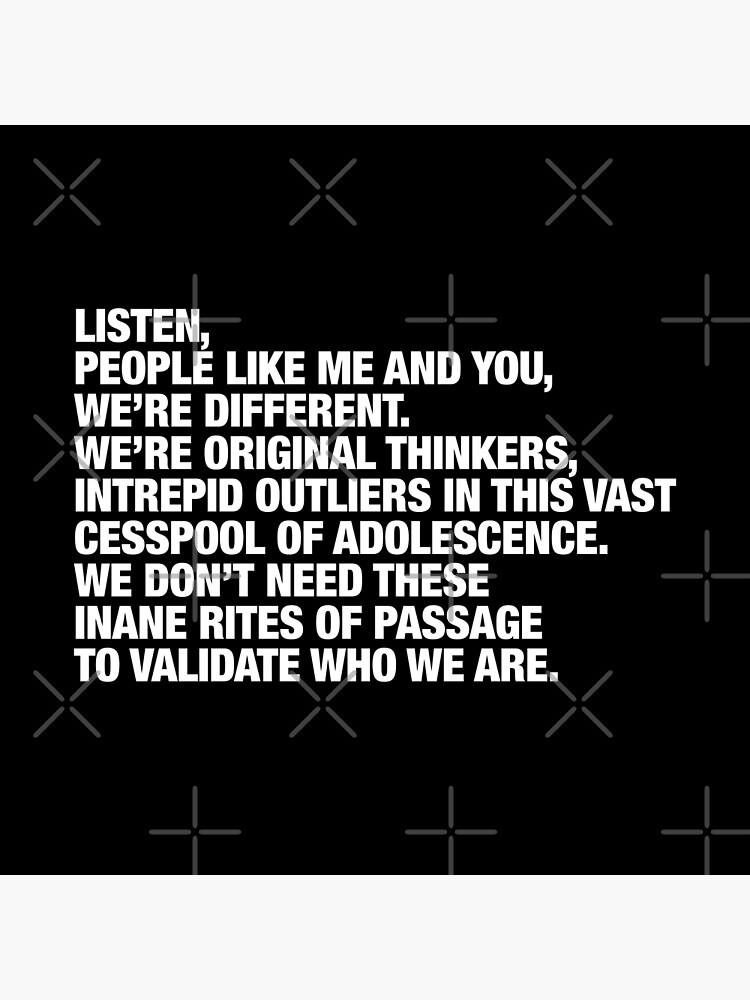  Eugene Wednesday Addams Quote We re Original Thinkers Poster For 