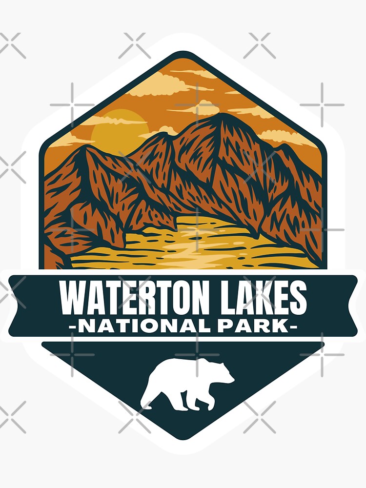 "Waterton Lakes National Park, Alberta" Sticker for Sale by