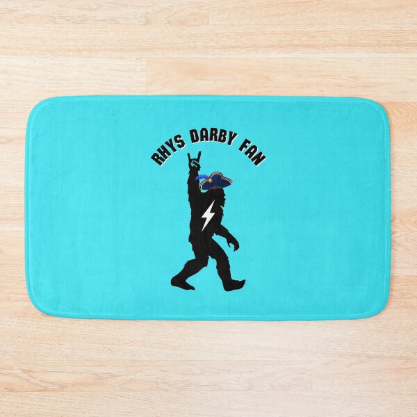 Aperçu de l'œuvre Éventail Rhys Darby (Bleu) créée et vendue par Our Flag Means Merch.