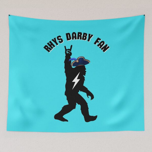 Artikelvorschau, Rhys Darby Fächer (blau) entworfen und verkauft von Our Flag Means Merch.