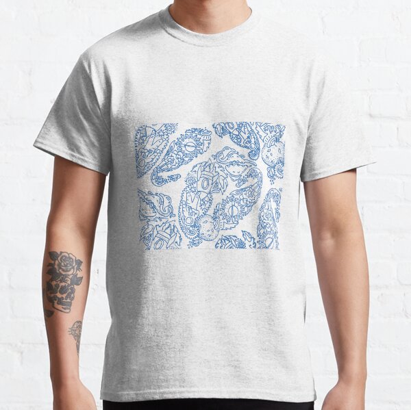 Cosmic Paisley lt blu Classic T-Shirt
