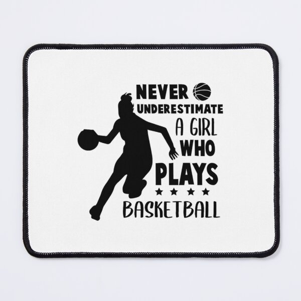 Item preview, basketball girls never understimate 2 Black   designed and sold by rowantreflyn.