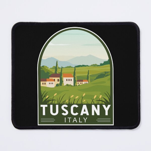 Item preview, Tuscany Italy Travel Retro Emblem designed and sold by KrisSidDesigns.