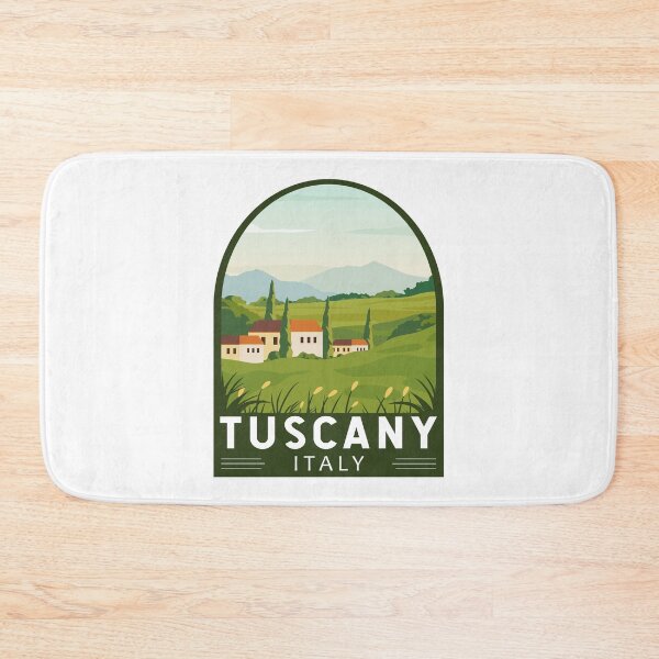 Item preview, Tuscany Italy Travel Retro Emblem designed and sold by KrisSidDesigns.