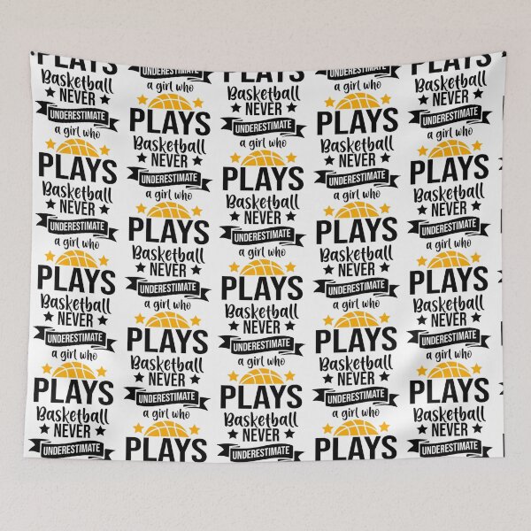 Item preview, basketball girls never understimate Black   designed and sold by rowantreflyn.