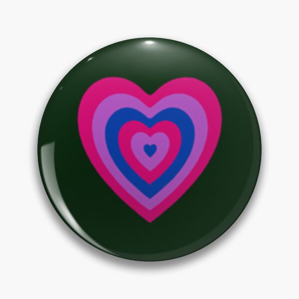 Item preview, Bisexual Powerpuff Heart   designed and sold by rowantreflyn.