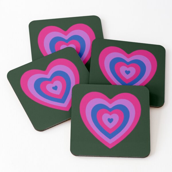 Item preview, Bisexual Powerpuff Heart   designed and sold by rowantreflyn.