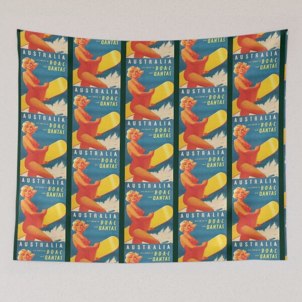 Item preview, 1960s Qantas and BOAC       designed and sold by grainnekerenza.