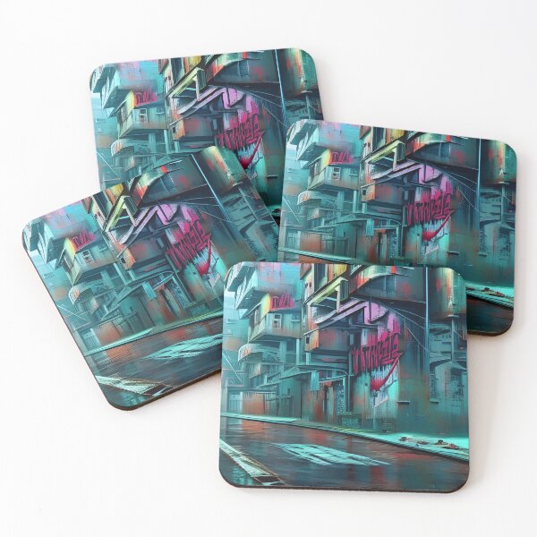 Item preview, AI Generated Art, Cyberpunk City full of Graffiti designed and sold by ACC .