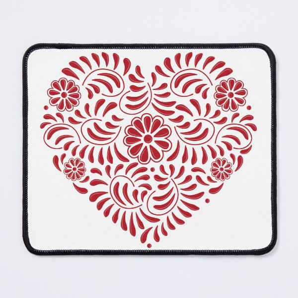Item preview, Red Mexican Talavera heart designed and sold by Terevela.