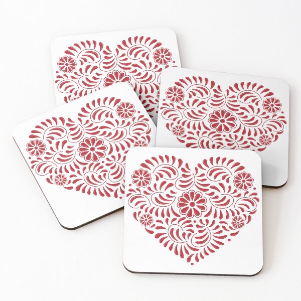 Item preview, Red Mexican Talavera heart designed and sold by Terevela.