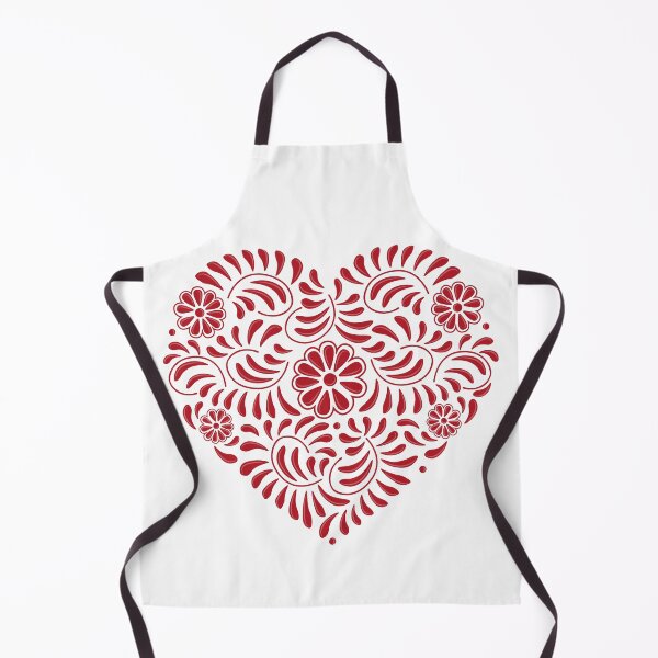 Item preview, Red Mexican Talavera heart designed and sold by Terevela.