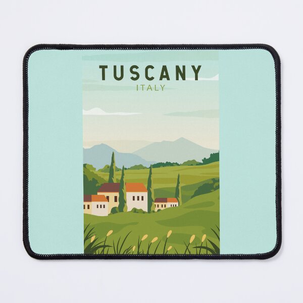 Item preview, Tuscany Italy Travel Vintage Art designed and sold by KrisSidDesigns.