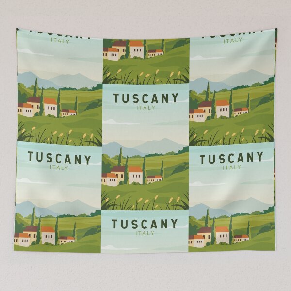 Item preview, Tuscany Italy Travel Vintage Art designed and sold by KrisSidDesigns.