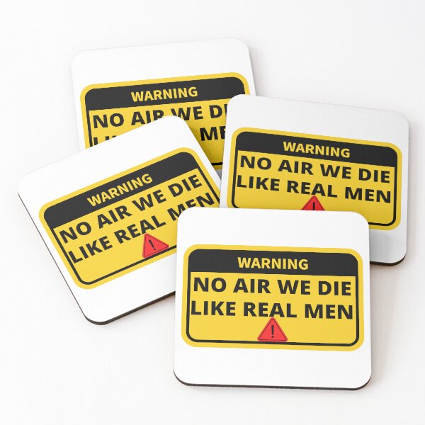 Item preview, No Air We Die Like Real Men designed and sold by COODETECH-STORE.