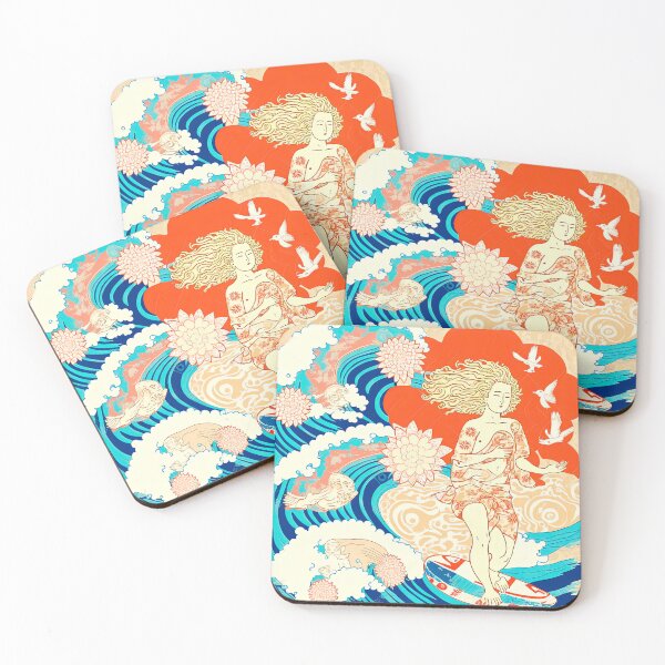 Item preview, Surfing Buda designed and sold by Arthoughts.