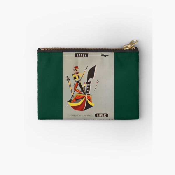 Item preview, 1965 Italy. Qantas Australia’s overseas airline. In association with Air India    designed and sold by grainnekerenza.