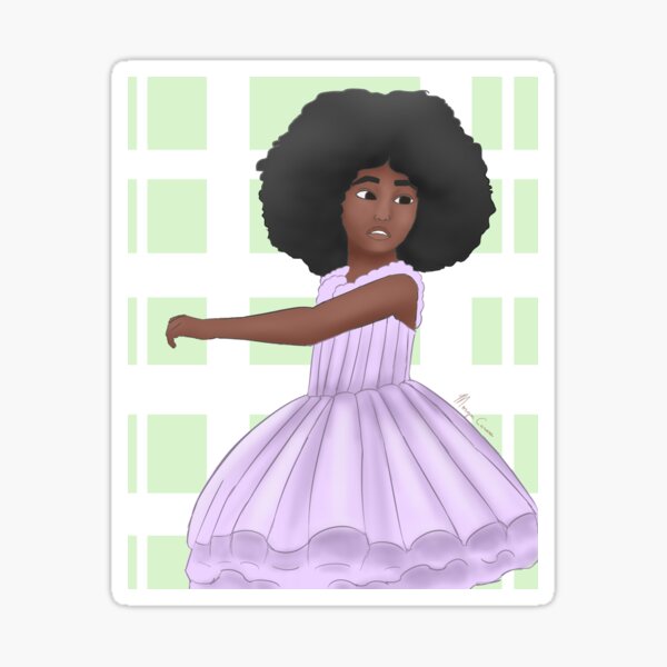 Afro Ballerina Sticker