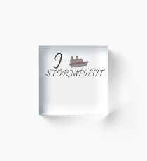 I Ship Stormpilot Acrylic Block