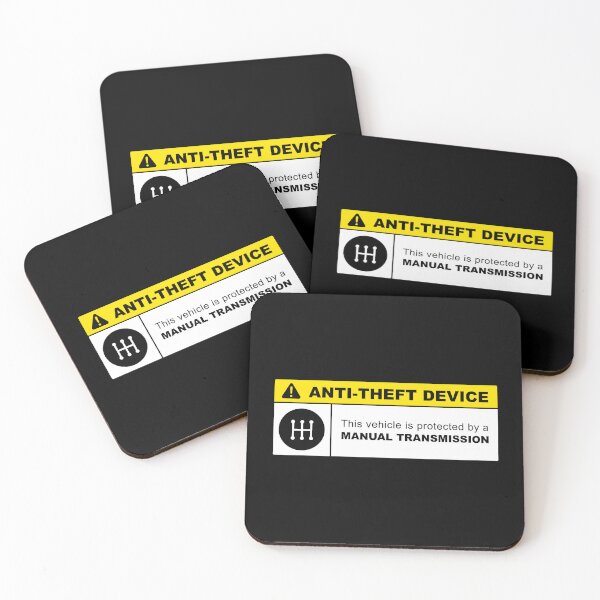 Item preview, Yellow Anti-Theft Device: Manual Transmission Warning (5-speed) designed and sold by ApexFibers.