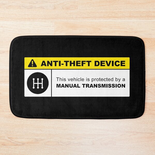 Item preview, Yellow Anti-Theft Device: Manual Transmission Warning (5-speed) designed and sold by ApexFibers.
